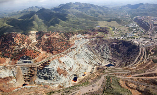 Lavender Pit Mining Overlook in Bisbee, Arizona