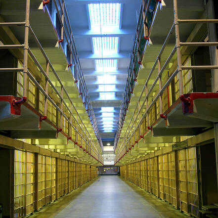 Cellen in gevangenis Alcatraz