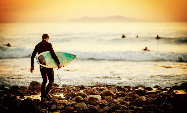 Surfer bij Ventura