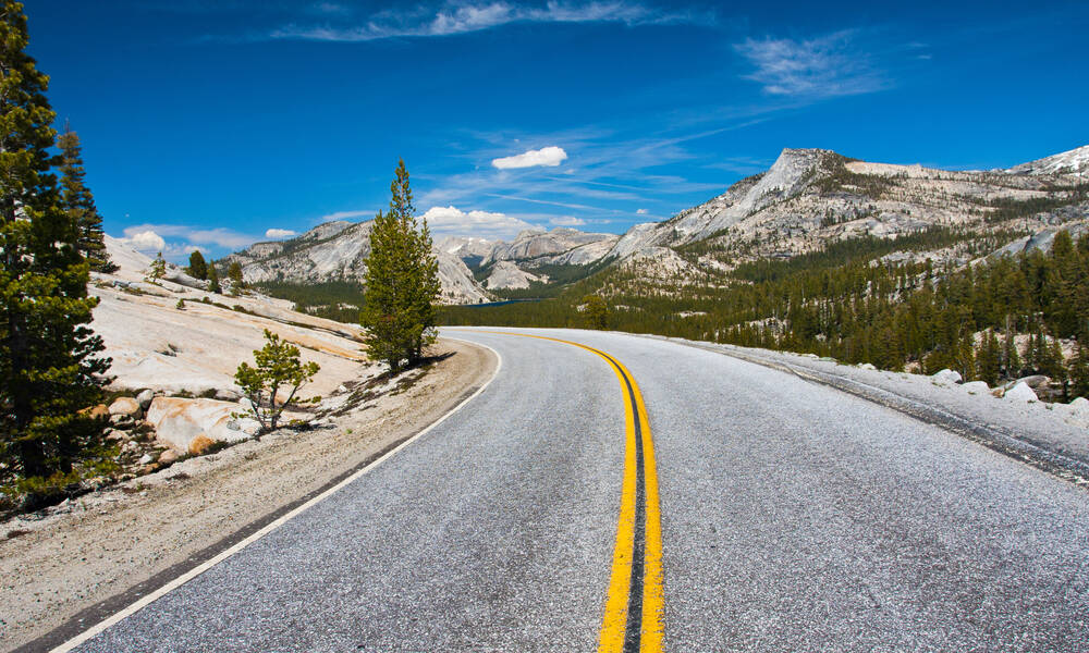 Tioga Road in Yosemite National Park