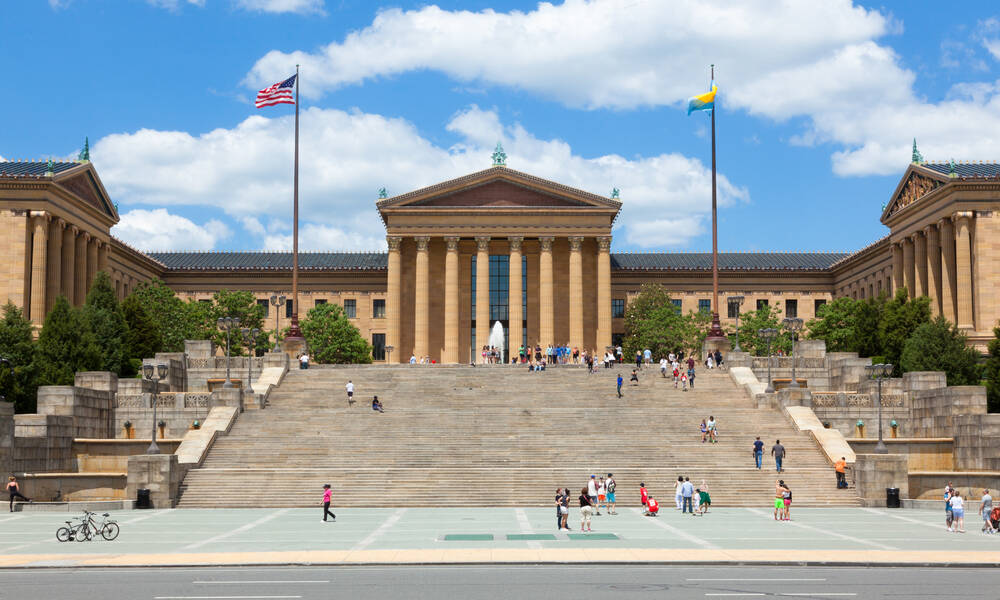Rocky Steps bij het Art Museum Philadelphia