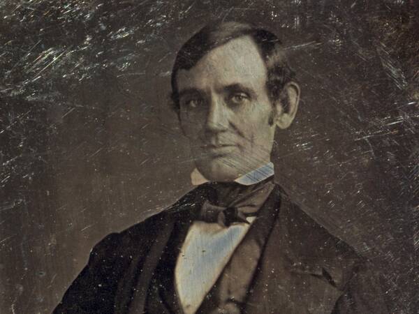 Abraham Lincoln rond 1846 in het Huis van Afgevaardigden