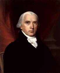 Portret van president James Madison, president van de VS van 1809-1817)