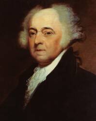 Portret van president John Adams, tweede president van de VS (1735-1826)