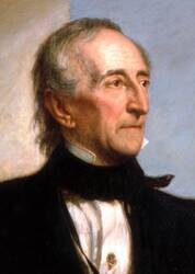 Portret van president John Tyler, tiende president van de VS (1841-1845)