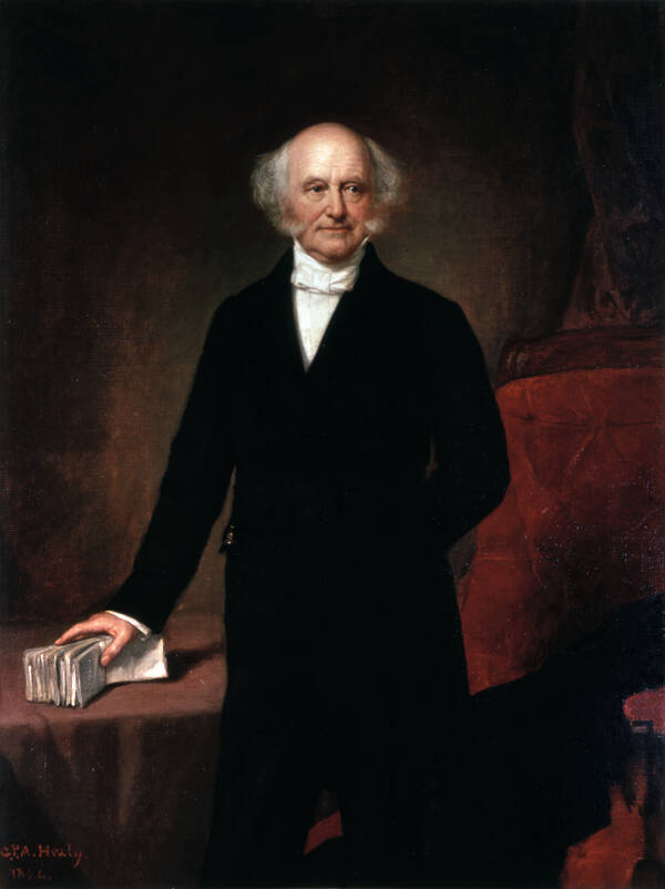 Portret van president Martin Van Buren