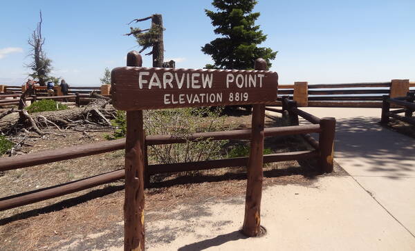 Bryce Canyon, uitzicht bij Farview Point