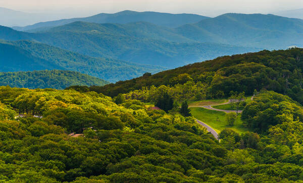 Shenandoah Valley Overlook in Virginia