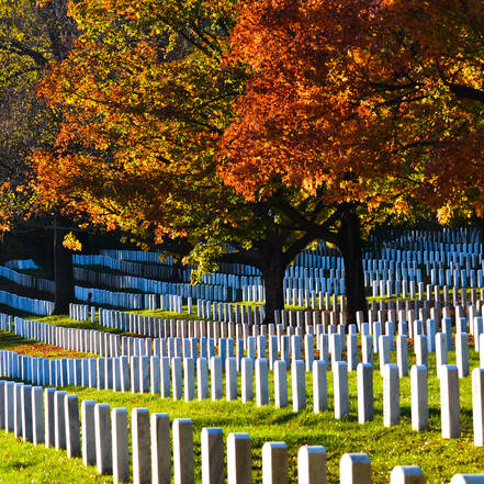De graven van Arlington National Cemetery