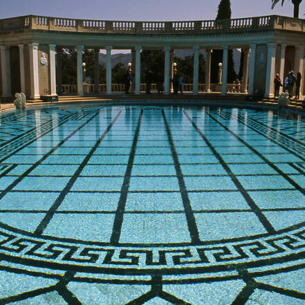 Zwembad bij Hearst Castle in Californie