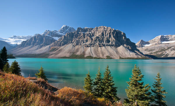 Bow Lake aan de Icefields Parkway