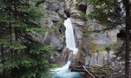 In Banff National Park vind je veel watervallen