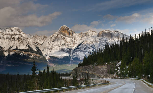 Icefields Parkway in Banff en Jasper National Park