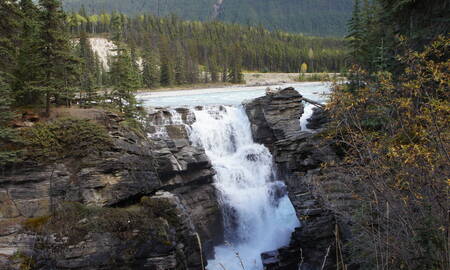 watervallen Jasper National Park