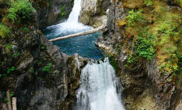 Provinciaal park Little Qualicum Falls op Vancouver Island