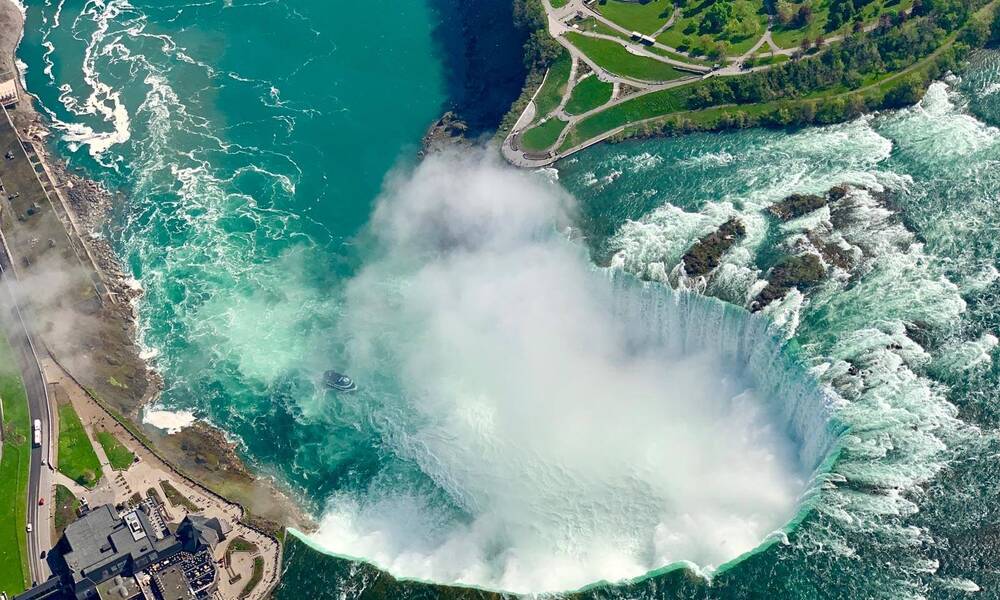 Niagara Falls van boven