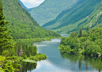 Hautes Gorges Malbaie National Park in Quebec, Canada