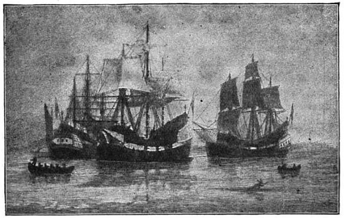 The Winthrop Fleet landt in New England