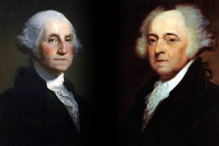George Washington en John Adams