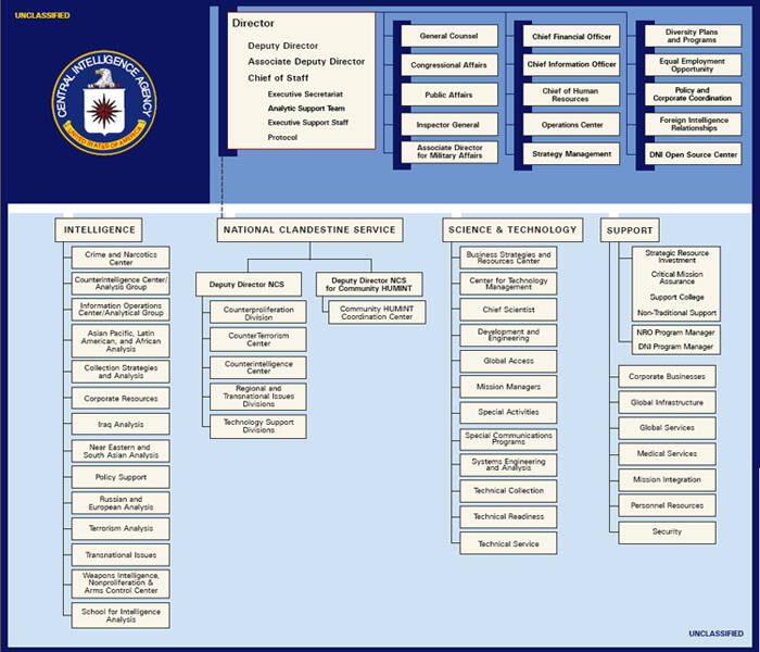 Schematisch overzicht van de CIA