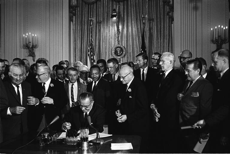 Ondertekening Civil Rights Act