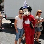 Mickey Mouse met Kirsten op Hollywood Boulevard