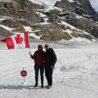 Louis & Karin op de gletsjer